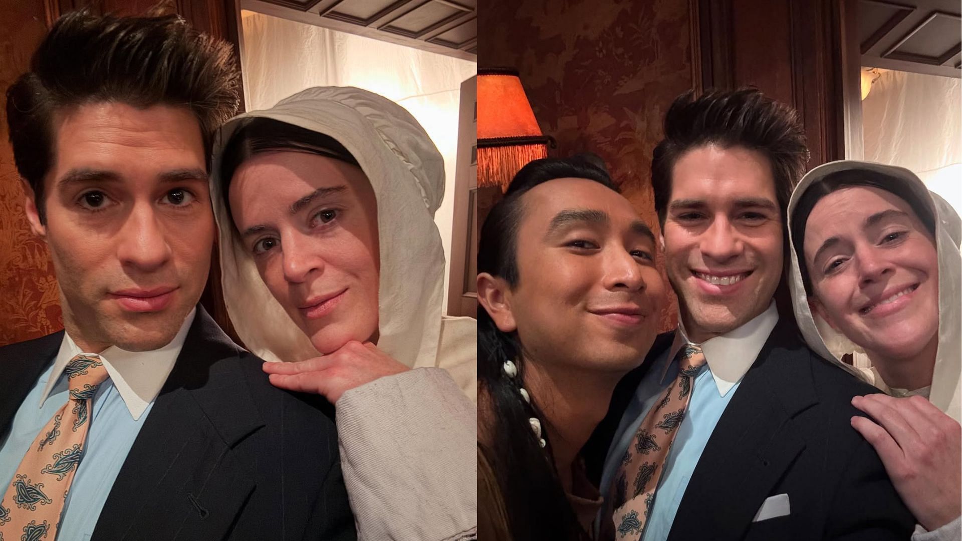 The cast of Ghosts, Patience (Left) (Image via Instagram/Ghostscbs)